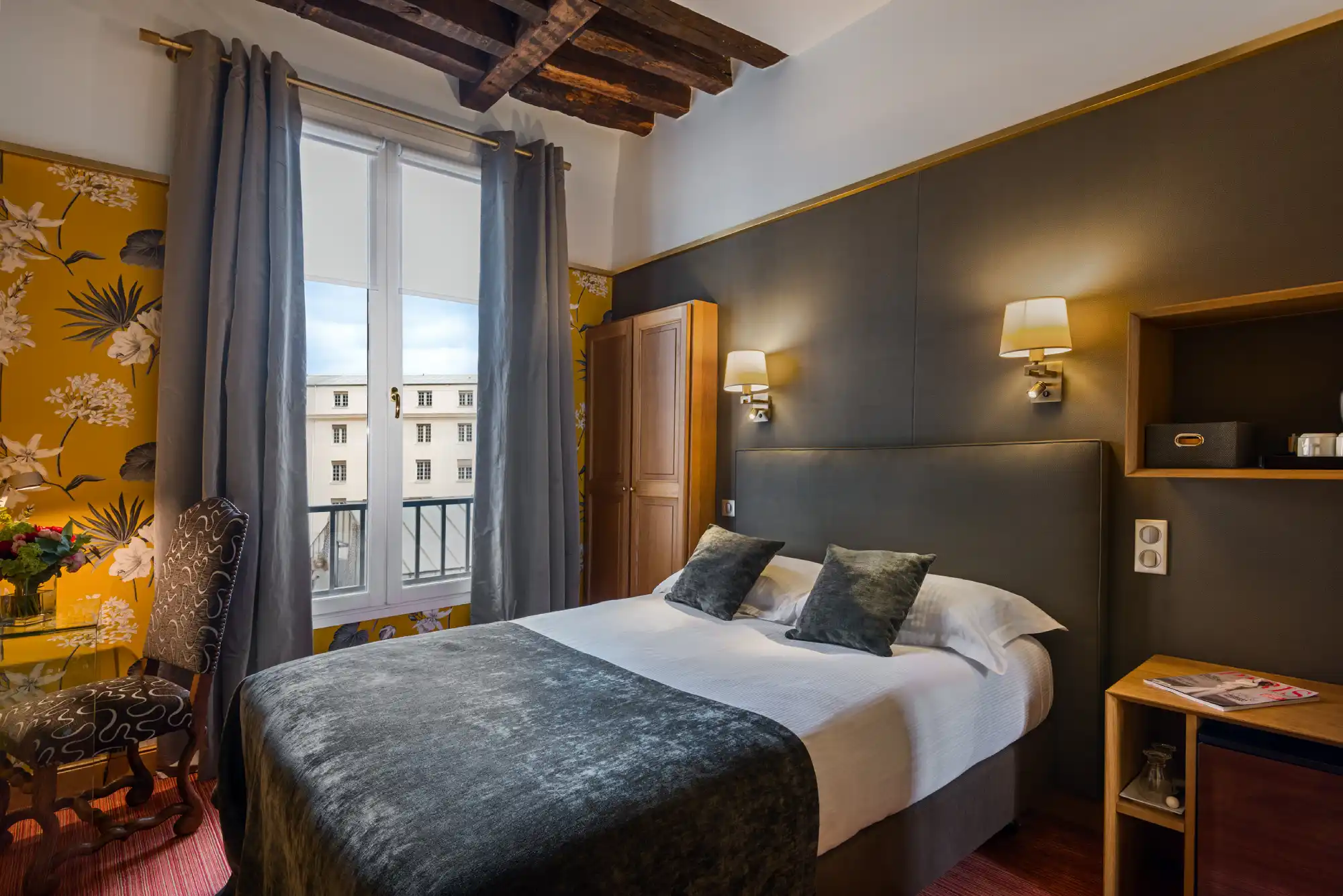 Chambre Standard Cosy avec lit double, Hôtel Saint Paul Rive Gauche