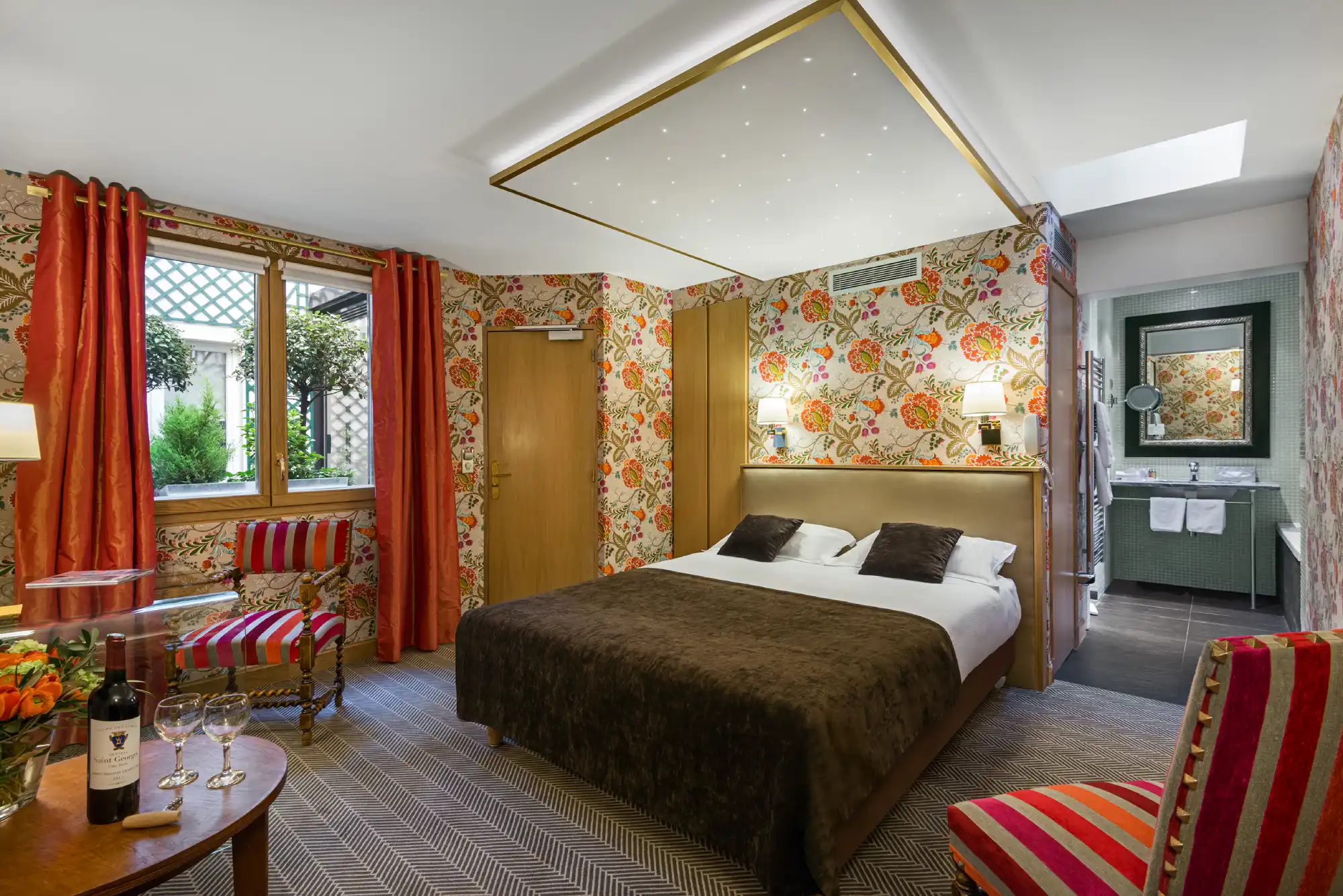 Chambre Supérieure avec vue sur le jardin, Hôtel Saint Paul Rive Gauche
